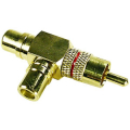 ADATTATORE SP.RCA -2 PR.90°RCA RO DORATO