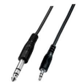 CAVO AUDIO JACK 3,5 STEREO-JACK 6,3 STEREO 1,5MT