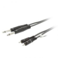 STEREO CAVO AUDIO 2X 6.35 MM MASCHIO - 2X RCA MASCHIO 3.0 M GRIGIO SCURO