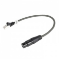 CAVO DIGITALE DMX  XLR 3P (F) - RJ45 SPINA/E 0.3MT GRIGIO SCURO