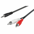 CAVO STEREO JACK 3,5MM A 2 X RCA MASCHIO 1,5Mt