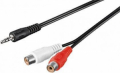 CAVO JACK 3,5mm STEREO > 2 PRESE RCA 1,5Mt