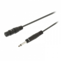 CAVO XLR FEMMINA A JACK 6,35MM MASCHIO MONO 3MT GRIGIO SCURO