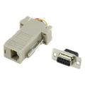 Adattore di Serie D-SUB 9-Pin Femmina - RJ45 (8P8C) Femmina Avorio