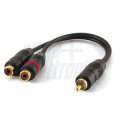 Cavo sdoppiatore  da 2 prese RCA Audio a spina RCA Audio - 0,2m