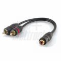 Cavo sdoppiatore da 2 spine RCA Audio a presa RCA Audio - 0,2m