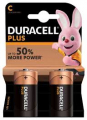 DURACELL PLUS +50% BATTERIA ALKALINA MEZZATORCIA C MN1400 BLISTER 2PZ