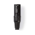 NEDIS CONNETTORE XLR | MASCHIO A 3 PIN XLR | NERO