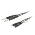 CAVO Audio STEREO 2x6,35mm Maschio - 2xRCA Maschio 3MT Grigio Scuro