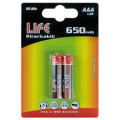 BATTERIA NI-MH AAA 650mAh BL.2 LIFE PREZZO PER BLISTER