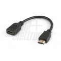 ADATTATORE SPINA HDMI PRESA HDMI CON CAVO 0,20MT