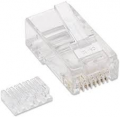 PLUG RJ45 CATEGORIA 6 NON SCHERMATA DORATURA AU SU NI 3U SPINA TEL. CAT6 STANDARD 8p8c