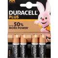 DURACELL PLUS +100% BATTERIA ALKALINA STILO AA MN1500 BLISTER 4PZ