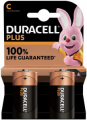 DURACELL PLUS +100% BATTERIA ALKALINA MEZZATORCIA C MN1400 BLISTER 2PZ