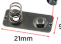 CONTATTO IN SERIE PIATTO E MOLLA PER BATTERIE RETTANGOLARE 9X24MM