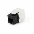 Presa Keystone 8P8C RJ45 non schermata - Cat6 - UTP - Crimpaggio senza utensile - Nera