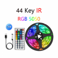 STRISCIA LED RGB 5050 USB TELECOMANDO 44 TASTI 5MT