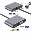 HUB USB 4IN1 TYPE-C HDMI 4K VGA USB 3.0 PD CARICA RAPIDA