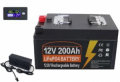 BATTERIA 12V 200A LiFePo4 INTEGRATA BMS 5000 CICLI