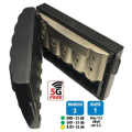 AMPLIFICATORE DA PALO PER ANTENNA TV 5G -112dBuV 3 INGR. UHF 35dB  UHF 35dB B.III 25dB  1Out +cc