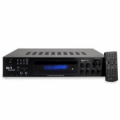 AMPLIFICATORE HIFI 7.2 75W PER CANALE INGR. OTTICO COASSIALE PREOUT USC.SUB 2 INGR.MIC BT USB FM