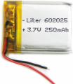 BATTERIA AI POLIMERI DI LITIO LiPo PIATTA 3,7V 250mAh 602525