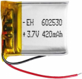 BATTERIA AI POLIMERI DI LITIO LiPo PIATTA 3,7V 350mAh 602530