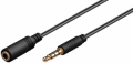 PROLUNGA AUDIO JACK 4 POLI DA 3,5 MM, DORATO, 0.5 M