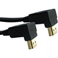 METRONIC CAVO HDMI PREMIUM HS.3D M/M FLAT 1,5MT ANGOLATO 90°