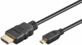 CAVO HIGH SPEED HDMI CON ETHERNET 3 MT SPINA HDMI T. A) > SPINA MICRO HDMI T. D