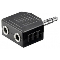 Spina 3,5 mm stereo > 2 prese 3,5 mm mono GOOBAY