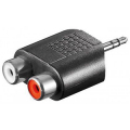 Spina 3,5 mm stereo > 2 prese RCA stereo GOOBAY